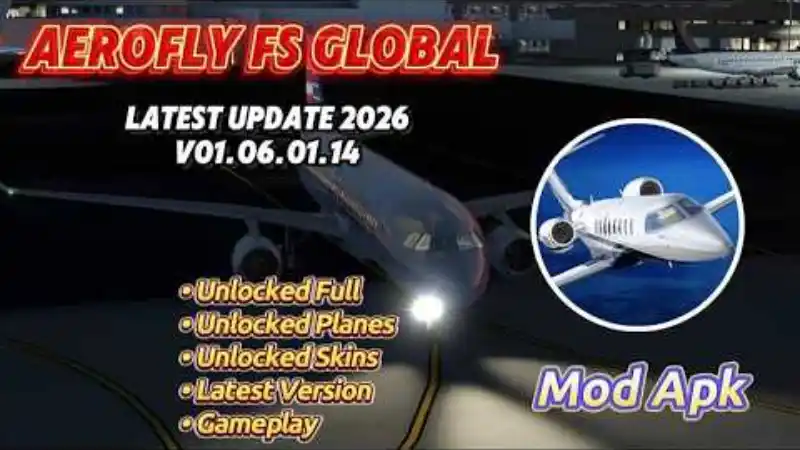 Unduh Aerofly FS Global MOD APK (Free Purchase) v01.06.03.03 Fitur MOD Aerofly FS Global MOD APK