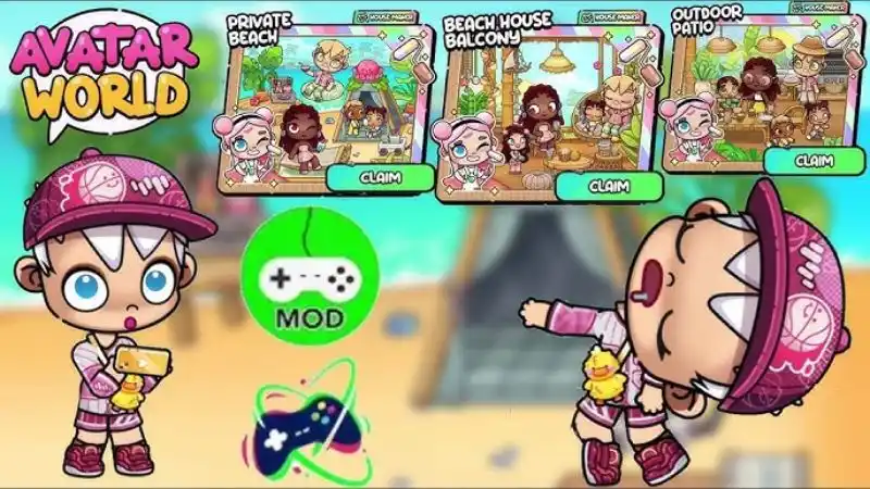 Unduh Avatar World MOD APK (Unlocked All) v1.209 Gameplay Avatar World