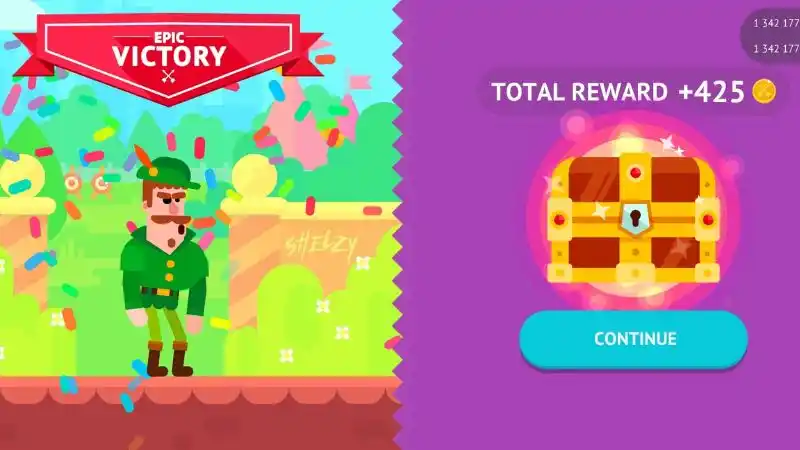 Unduh Bowmasters MOD APK (Unlimited Coins, Unlocked) v11.1.6 Gameplay Bowmasters Yang Lucu Dan Menantang