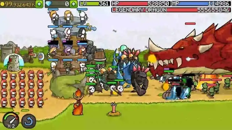 Unduh Grow Castle MOD APK (Unlimited Coins, Upgrade Castle) v1.50.14 Gameplay Grow Castle Yang Cepat Dan Strategis