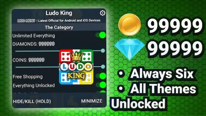 Unduh Ludo King MOD APK (Unlimited Tokens, Coins) v10.3.0.393 Fitur Unggulan Ludo King MOD APK