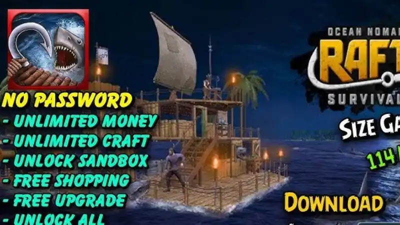 Unduh Raft Survival - Ocean Nomad MOD APK (Unlimited Coins) v2.9.0 Fitur Raft Survival - Ocean Nomad MOD APK