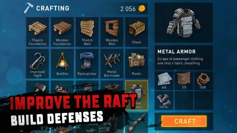 Unduh Raft Survival - Ocean Nomad MOD APK (Unlimited Coins) v2.9.0 Gameplay Raft Survival - Ocean Nomad