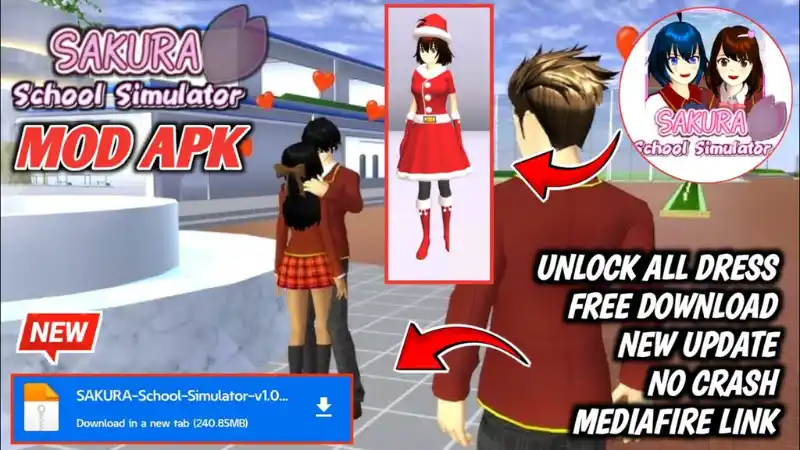 Unduh SAKURA School Simulator MOD APK (Menu MOD) v1.047.12 Fitur SAKURA School Simulator MOD APK