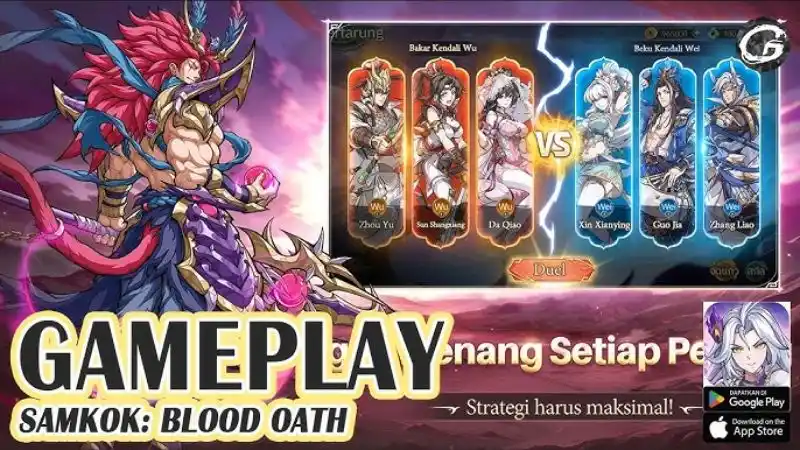 Unduh Samkok: Blood Oath MOD APK (Unlimited Money) v1.0.5 Gameplay Samkok: Blood Oath MOD APK