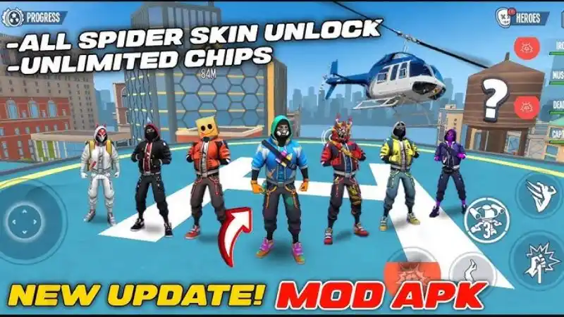 Unduh Spider Fighter 3 MOD APK (Unlimited Money, Upgrade) v3.48.2 Fitur Spider Fighter 3 MOD APK