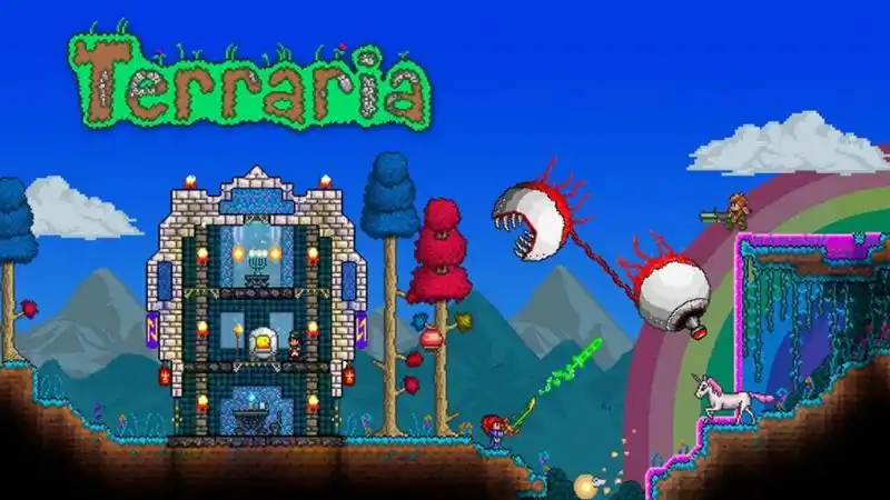Unduh Terraria MOD APK (Unlimited Items) v1.4.5.6.4 Gameplay Terraria Yang Bebas Dan Penuh Eksplorasi