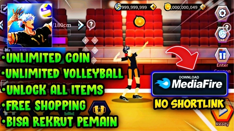 Download The Spike Mod APK (No Ads, Max Level Unlocked) V7.0.303 Apa yang Menarik dari The Spike Volleyball MOD APK?