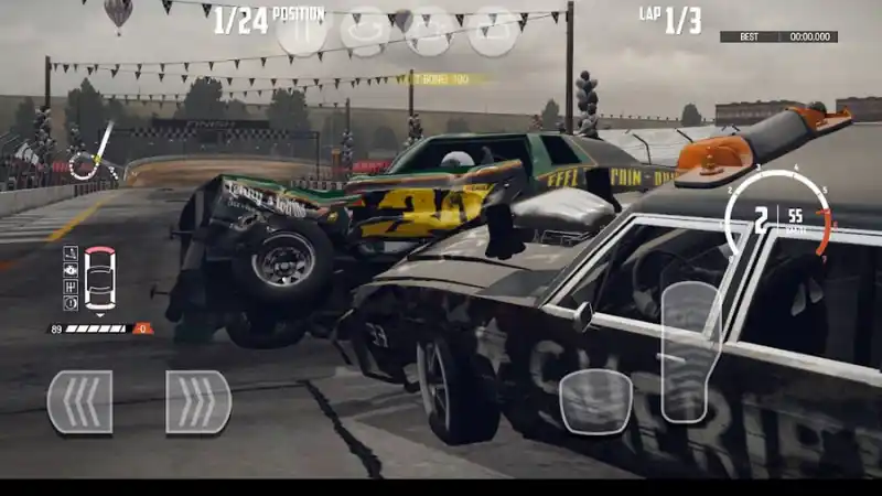 Unduh Wreckfest MOD APK (Unlocked All, Unlimited Money) v1.0.111 Gameplay Wreckfest yang Brutal dan Realistis