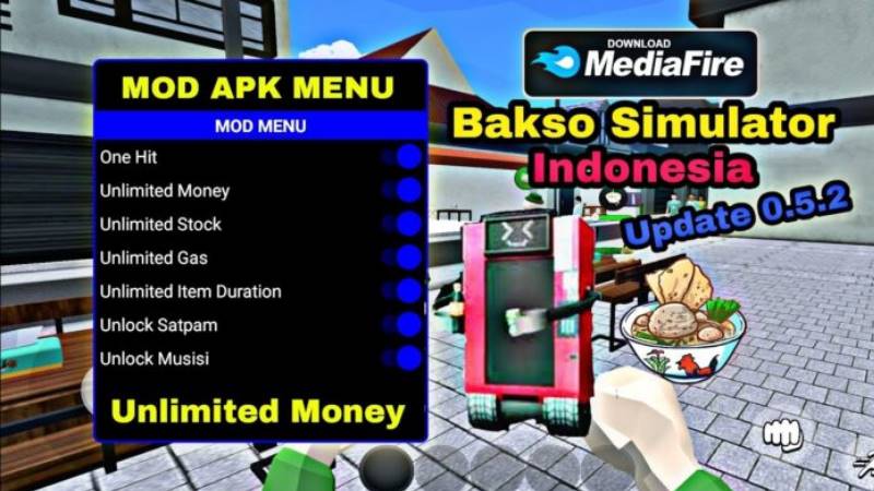 Unduh Bakso Simulator MOD APK (Unlimited Money, Unlock) Fitur Unggulan Bakso Simulator MOD APK