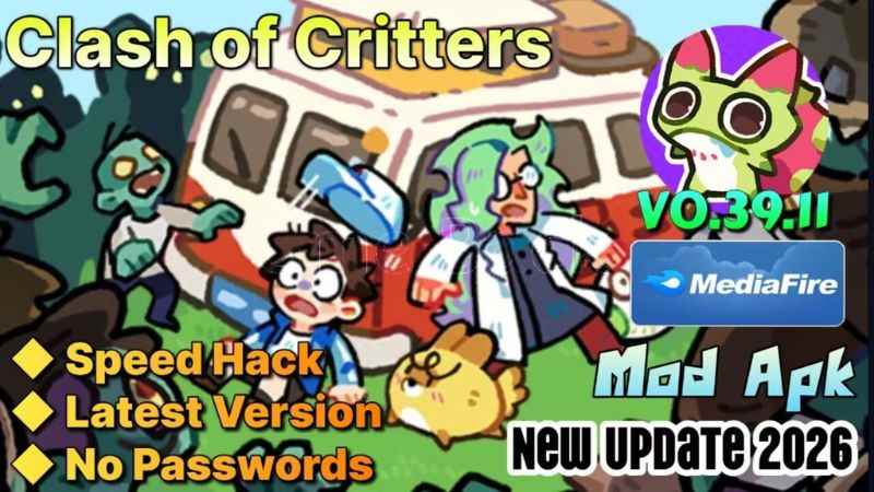 Unduh Clash of Critters MOD APK (Unlimited Money, Upgrade) v0.39.11 Cara Download dan Install Clash of Critters MOD APK