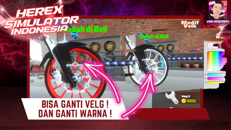 Unduh Herex Simulator Indonesia MOD APK (Unlimited Money, Unlock Motor) v1.0.52 Fitur Unggulan Herex Simulator Indonesia