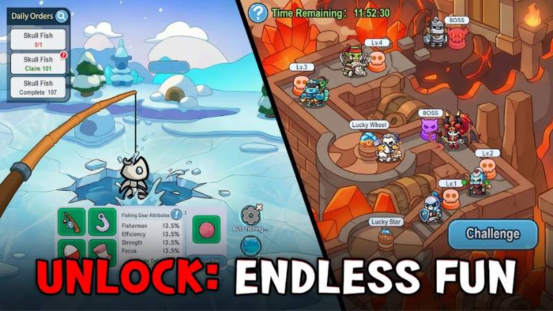 Unduh SKULL UP: Idle RPG MOD APK (Unlimited Money, Menu MOD) v1.0.6 Fitur Unggulan SKULL UP: Idle RPG MOD APK