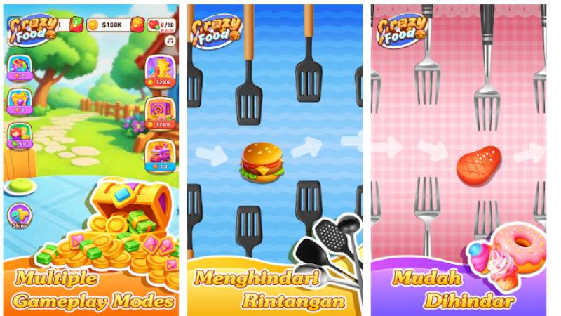 Unduh Crazy Food MOD APK (Uang Tidak Terbatas) v1.0.2 Mengapa Crazy Food MOD APK layak dimainkan?