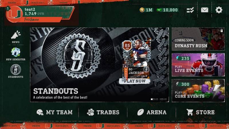 Unduh EA College Football Mobile 27 MOD APK (Unlimited Money, Coins) v1.0.0 Fitur unggulan EA College Football Mobile 27