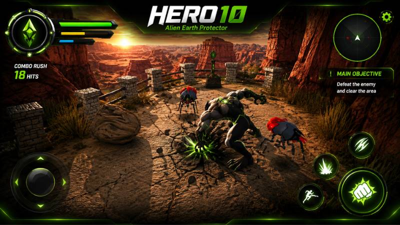 Unduh HERO10 : Alien Earth Protector MOD APK (MOD Menu) v1.1 Apa Itu HERO10 : Alien Earth Protector MOD APK?